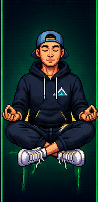ZEN, the optimizer pixel-art character